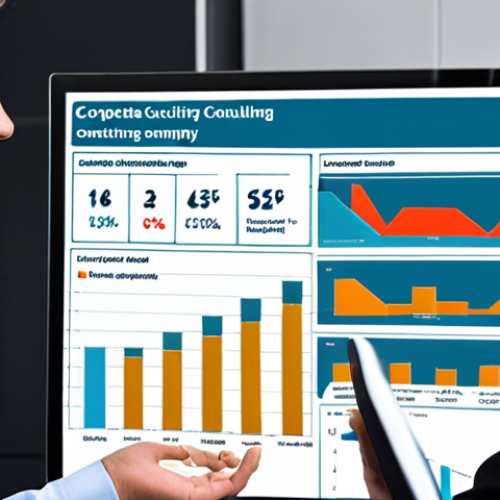 Home 13 **Image Prompt for Successful Consulting Case**: "A visual representation of a successful consulting case, showcasing a corporate environment where a consultant is presenting data analysis results to a manufacturing company team, highlighting a 15% cost reduction in supply chain optimization."