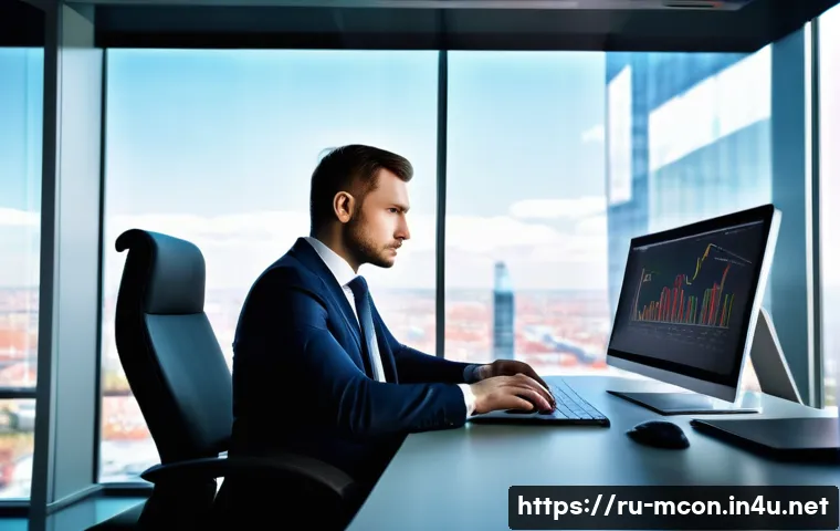 경영컨설턴트의 커리어 패스 - A professional business consultant working in a modern office environment, wearing formal business a...